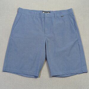 Travis Mathew Shorts Men's 36 Blue 10" Stretch Performance Golf Casual